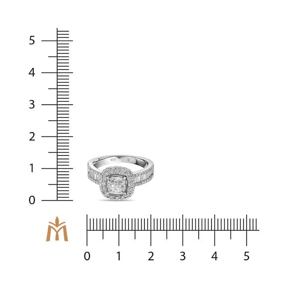 Кольцо с бриллиантами R01-RL543-W-100 - Фото 2