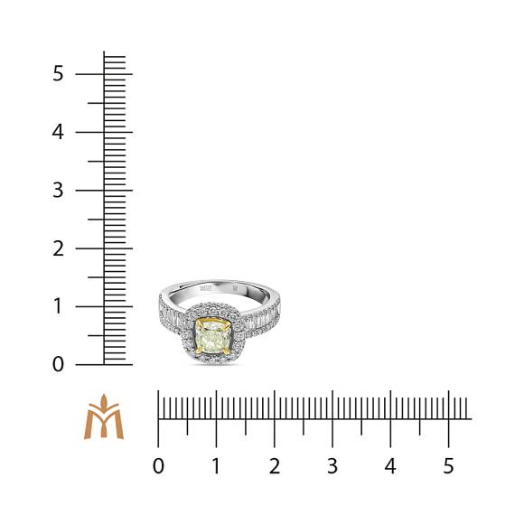 Кольцо с бриллиантами R01-RL543-WY-100 - Фото 2