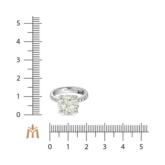 Кольцо с бриллиантами R01-RL571-W-500 - Фото 4
