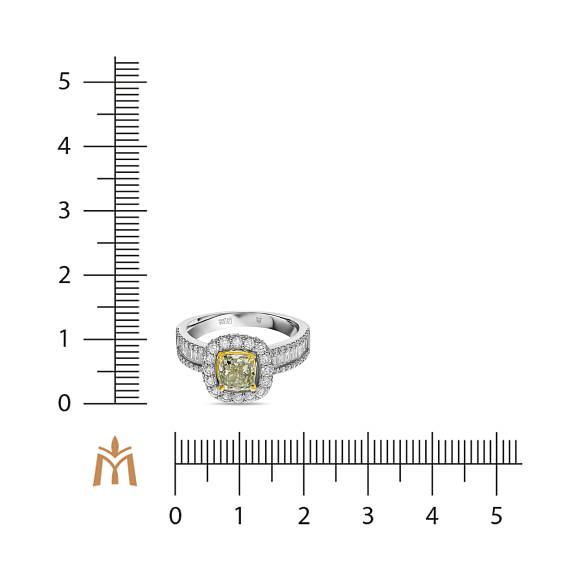 Кольцо с бриллиантами R01-RL542-WY-120 - Фото 2