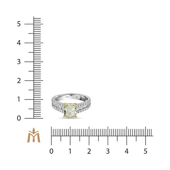 Кольцо с бриллиантами R01-RL593-WY-150-1 - Фото 2