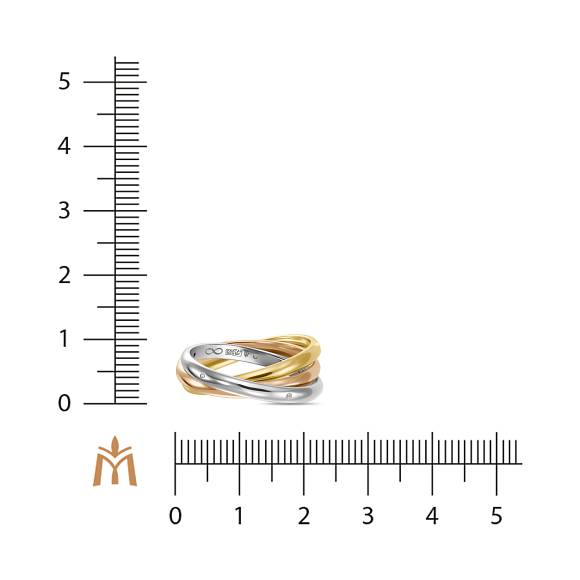 Кольцо с бриллиантами R01-WED-00099 - Фото 2