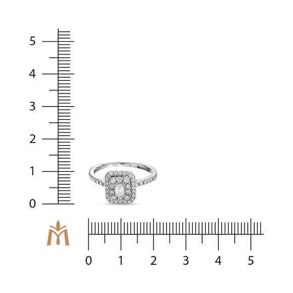 Кольцо с выращенным бриллиантом R08-MLN-0183 - Фото 2