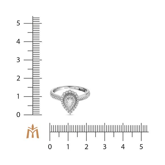 Кольцо с выращенным бриллиантом R08-MLN-0189 - Фото 2