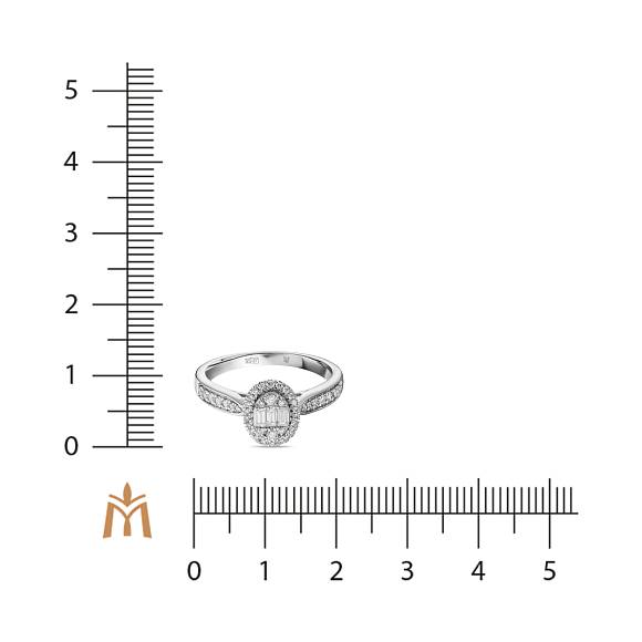 Кольцо с выращенным бриллиантом R178-MLN-0084 - Фото 2