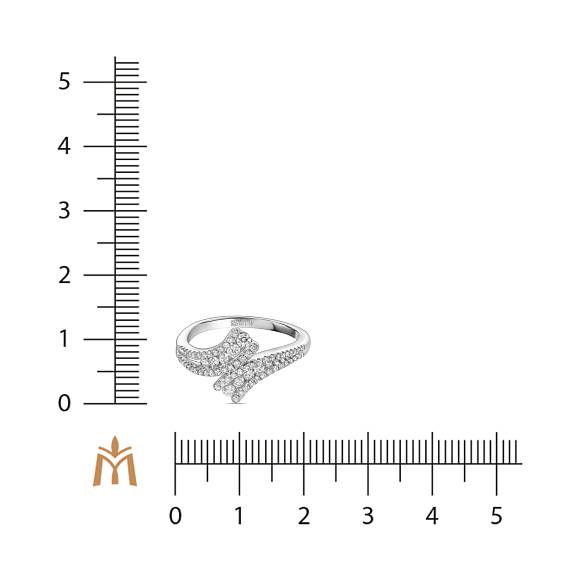 Кольцо с выращенным бриллиантом R178-MLN-0217 - Фото 2