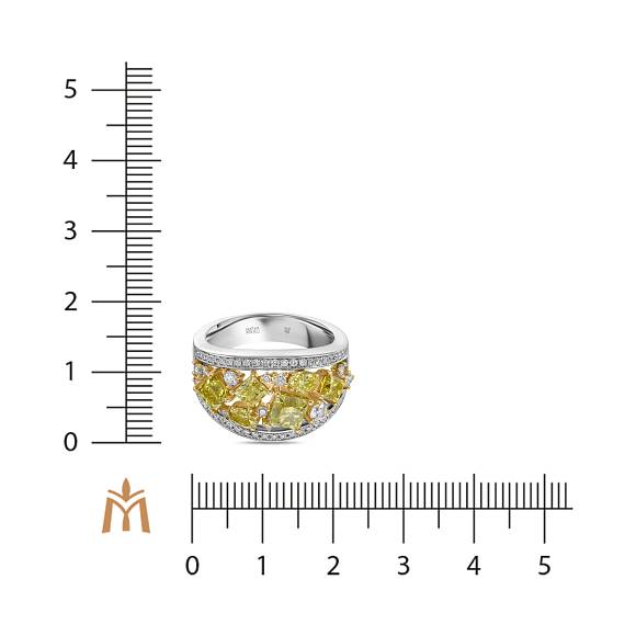 Кольцо с бриллиантами и облагороженными бриллиантами R2018-HDR-0016 - Фото 2