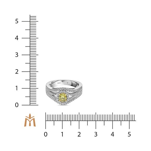 Кольцо с бриллиантами и облагороженными бриллиантами R2018-HDR-0082 - Фото 2