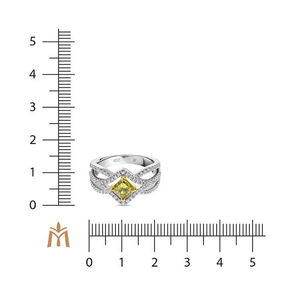 Кольцо с бриллиантами и облагороженными бриллиантами R2018-HDR-0087 - Фото 2