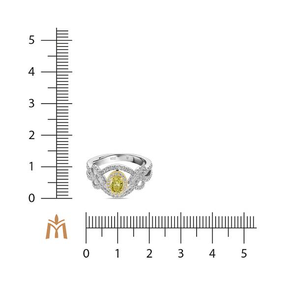 Кольцо с бриллиантами и облагороженными бриллиантами R2018-HDR-0089 - Фото 2