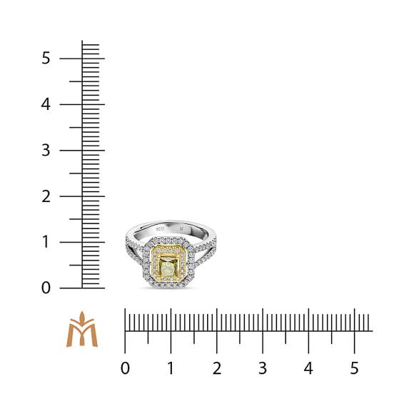 Кольцо с бриллиантами и облагороженными бриллиантами R2018-HDR-0092 - Фото 2