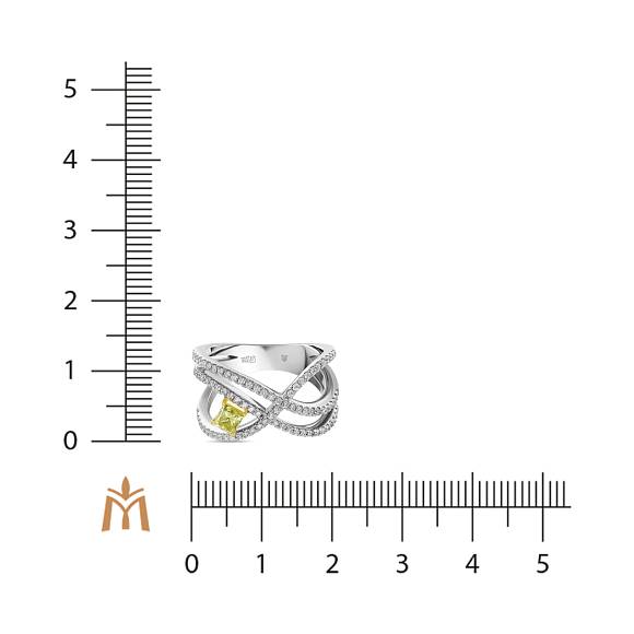 Кольцо с бриллиантами и облагороженными бриллиантами R2018-HDR-0101 - Фото 2