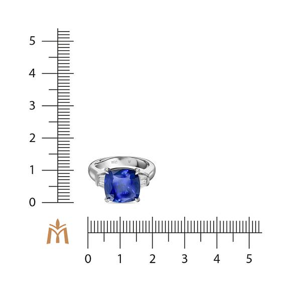 Кольцо с бриллиантами и сапфиром R01-RL-0871SA - Фото 2
