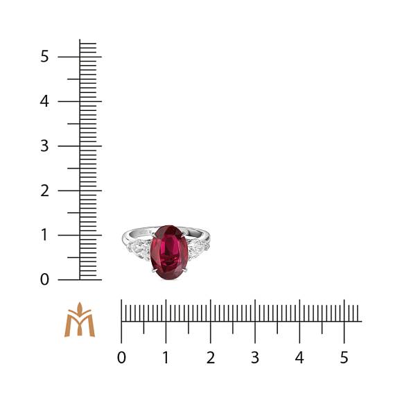 Кольцо с бриллиантами и рубином R4192-SA3612R-300A - Фото 2