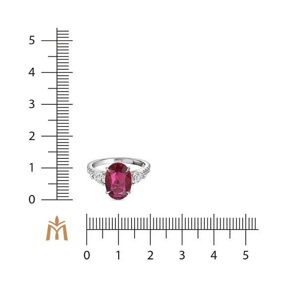 Кольцо с бриллиантами и рубином R4192-SA3624R-200 - Фото 2