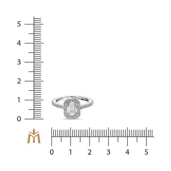 Кольцо с бриллиантами R01-RL268-W-100 - Фото 2