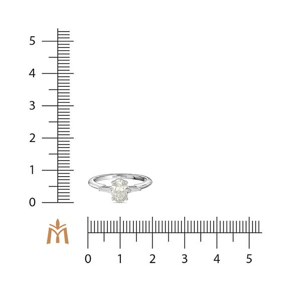 Кольцо с бриллиантами R01-RL280-W-090-2 - Фото 2