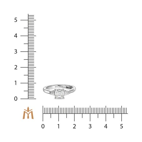 Кольцо с бриллиантами R01-RL383-W-100-GIA1 - Фото 2