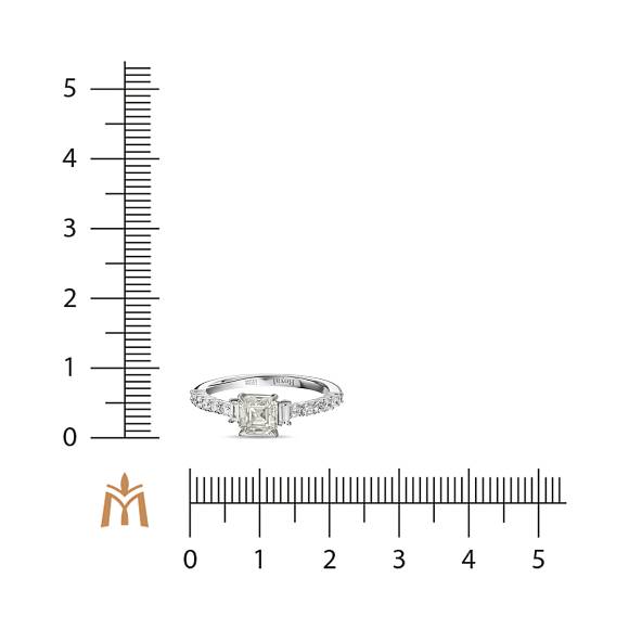 Кольцо с бриллиантами R01-RL630-W-100-1 - Фото 2