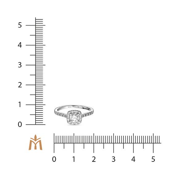 Кольцо с выращенным бриллиантом R01-MLN0126-040 - Фото 2