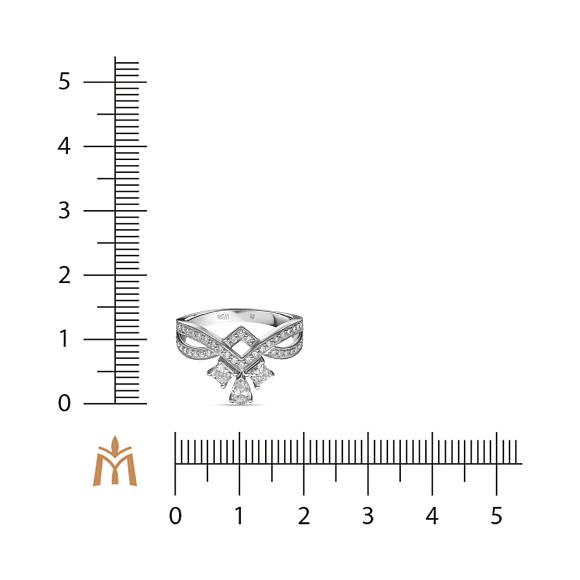 Кольцо с выращенным бриллиантом R01-MLN0418 - Фото 2