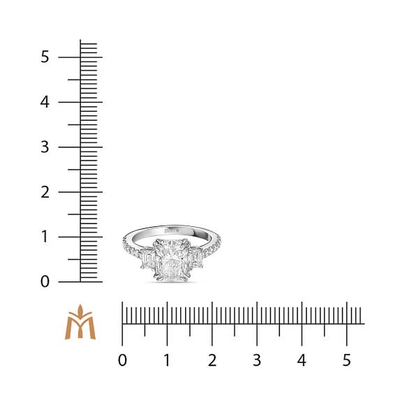 Кольцо с выращенным бриллиантом R01-MLN0594CUS-1 - Фото 2