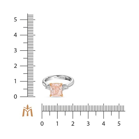 Кольцо с выращенным бриллиантом R01-MLN0866CUS - Фото 2