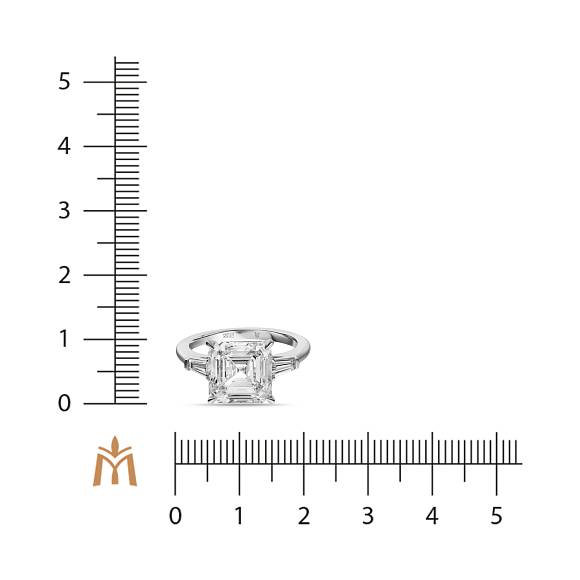Кольцо с выращенным бриллиантом R01-MLN1059EMR - Фото 2