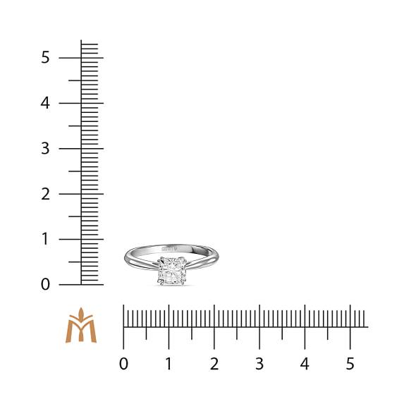 Кольцо с выращенным бриллиантом R01-MLN35631-CUS-090 - Фото 2