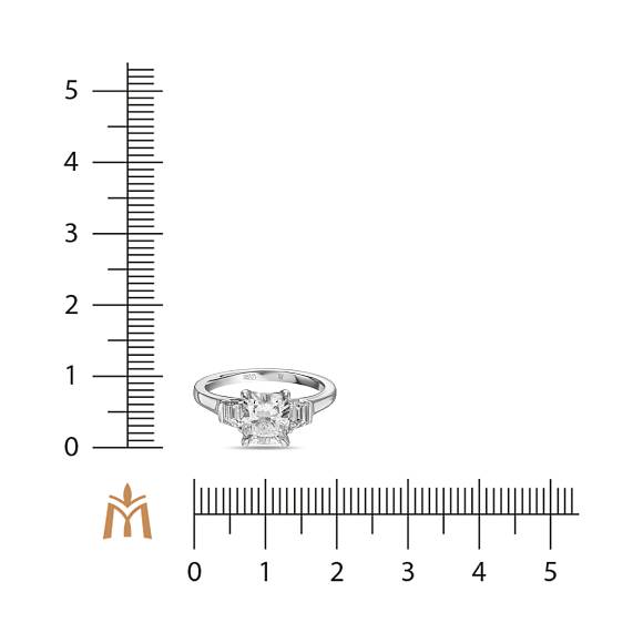 Кольцо с выращенным бриллиантом R01-MLN1793CUS - Фото 2