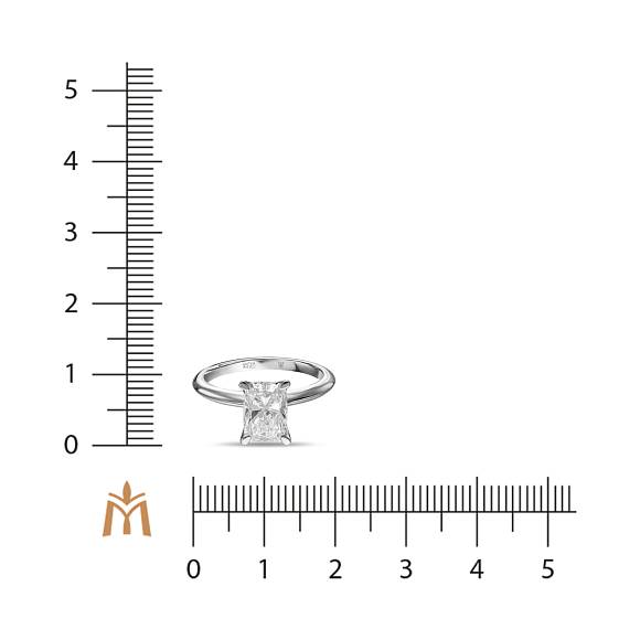 Кольцо с выращенным бриллиантом R01-MLN718CUS - Фото 2